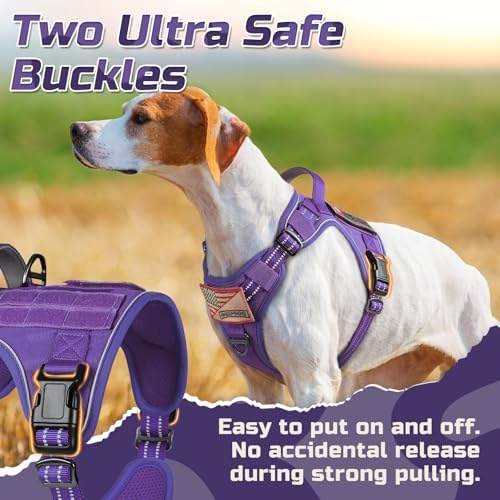 rabbitgoo Tactical Dog Harness for X-Large, No Pull Military Service Vest - Image 2