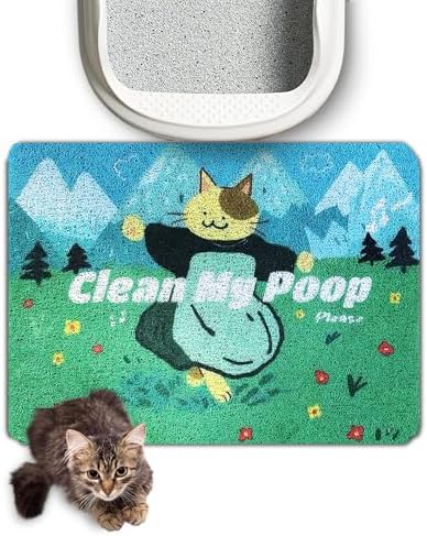 Lukamoo® Cute Cat Litter Mat, for Kitty Litter & Cat Litter Box, Independent by Lukamoo
