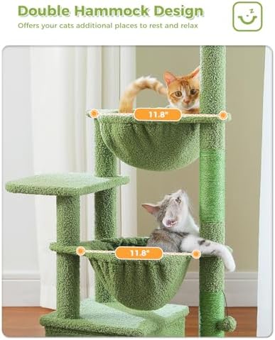 MUTTROS Cactus Cat Tree, 47.6" Cat Tower - Image 3