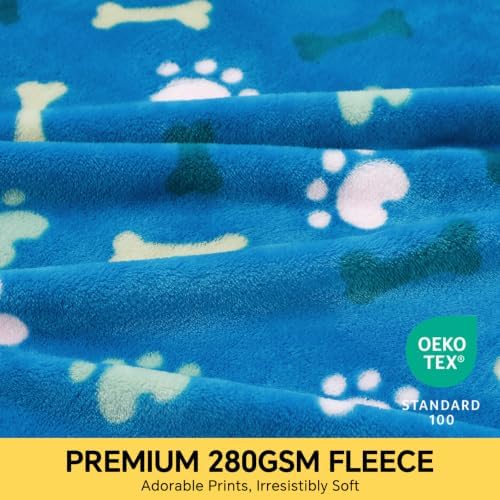 Luciphia 3 Pack Cute Dog Blankets Soft Fleece - Image 2