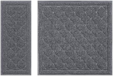 unipaws Cat Litter Trapping Mat, Litter Box Scatter Control Pad by unipaws
