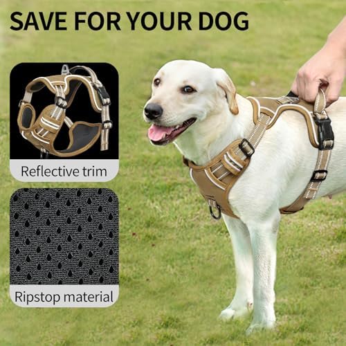 HEELE Dog Harness, Dog Harness for Small Medium Large Dogs No Pull Adjustable - Image 4