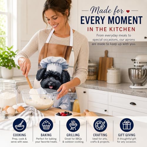 Caroline's Treasures Puli The Chef Apron Cooking Kitchen Server Baking Crafts - Image 6
