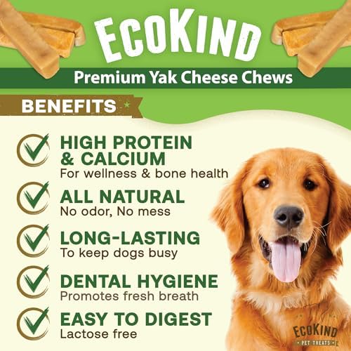 EcoKind Bacon Yak Chews, Yak Cheese Himalayan Dog Chews, Small 8 Bones - Image 2