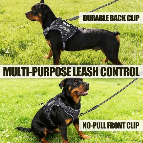 Dog Harness and Leash Set for Medium Dogs, No Pull Tactical Dog Harness - Image 6