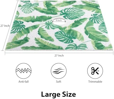 Square Shower Mat, Yonala 27 x 27 Inch Stylish Non Slip Shower Mats - Image 2