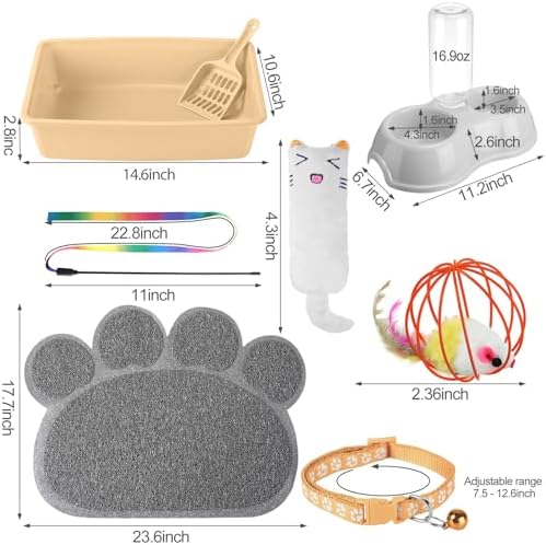 Tioncy 7 Pcs Kitten Litter Box Starter Kit - Image 2