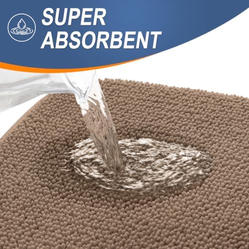 OLANLY Memory Foam Bathroom Runner Rugs 59x20, Absorbent Long Mat - Image 3