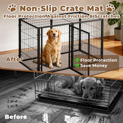 Dog Crate Mat, 46 in X 60 in Dog Playpen Mat Kennel Mat - Image 2