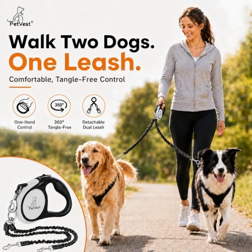 Dual Retractable Dog Leash – 16 FT Tangle-Free Leash - Image 5