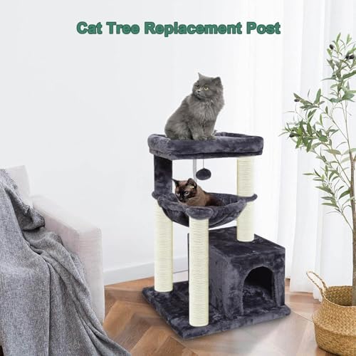 2PCS Gothic Cat Tree Replacement Post, 15.7in M8 Sisal Scratching Pole - Image 5