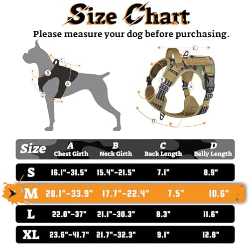 rabbitgoo Tactical Dog Harness Medium Sized, No Pull Service Pet Vest - Image 3