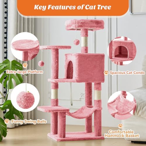 44 Inch Small Cat Tree Tower for Indoor Cats and Kittens - Image 4