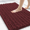 Smiry Bathroom Rugs 30X20, Extra Soft Rubber Backing Chenille Bath Mats by Smiry