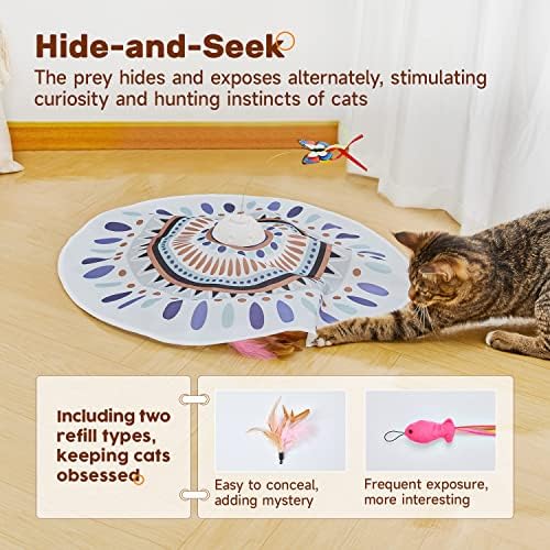 Potaroma Cat Toys Chargeable, 3in1 Hide and Seek - Image 3