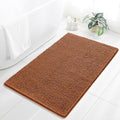 Chenille Bathroom Rug 36"x60" Burnt Orange, Large Plush Bath Mat by Kildoss