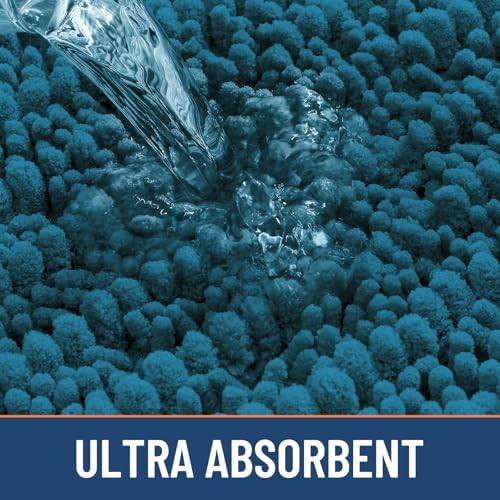 Smiry Bathroom Rugs 44X24, Extra Soft Rubber Backing Chenille Bath Mats - Image 5