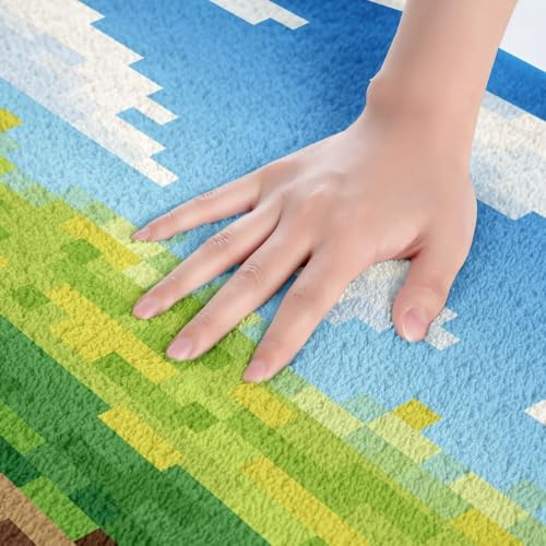 Manfei Pixelated Bath Mats, 20Wx32L Inches - Image 2