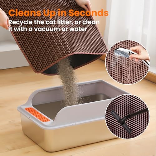 Extra Large Cat Litter Mat XXL, Double Layer Honeycomb - Image 5