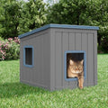 NUNU LAB Cat Litter Box Enclosure, Outdoor Cat House – Weatherproof & UV by NUNULAB