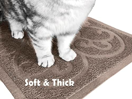 PetLike 2pk 30x18 inch Cat Litter Box Mat, Thick Kitty Litter Trapping Mat - Image 4