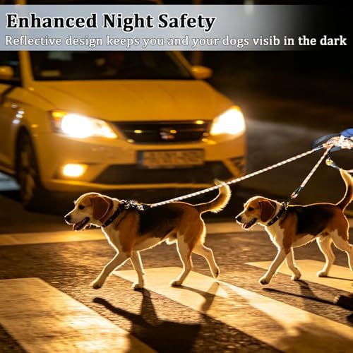 WYuZe 5 FT Double Dog Leash Detachable Rope Dual Leash - Image 3