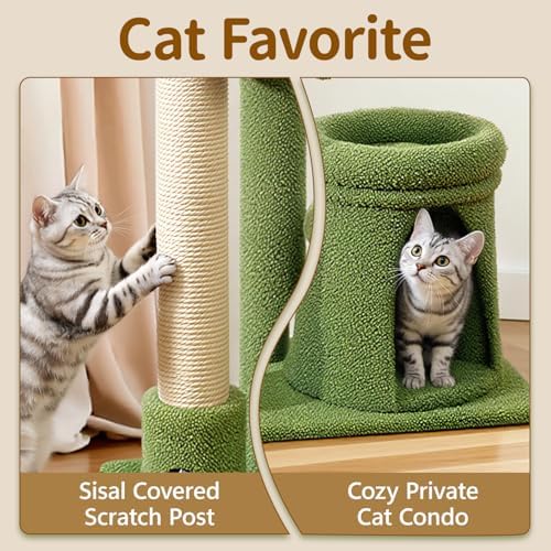 41" Cat Tree Tower Condo Scratch Post Stand - Image 5