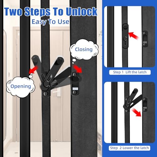 SHYUJAJIE 71 Inch Extra Tall Pet Gate - Image 6