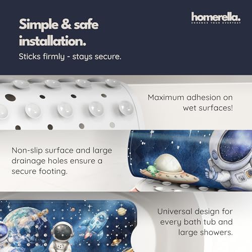 homerella Bathtub Mat Non Slip Kids 40x16 Baby Bath Mat Non Slip Anti Mold - Image 4