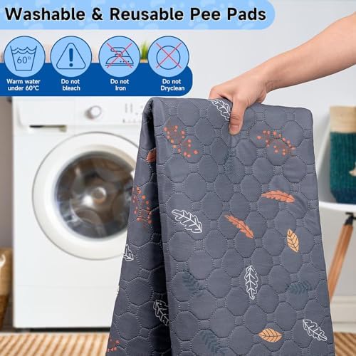 Sunheir Washable Pee Pads for Dogs Large 24" x 72" 2-Pack Reusable Puppy Pads - Image 3