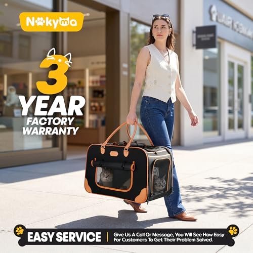 Extra Large Cat Carrier for 2 Cats, 2-in-1 Soft Pet Carrier Bag - Image 6