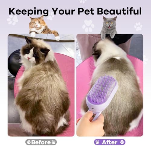 Cat Steam Brush for Shedding, 4 in 1 Brushs - Image 6