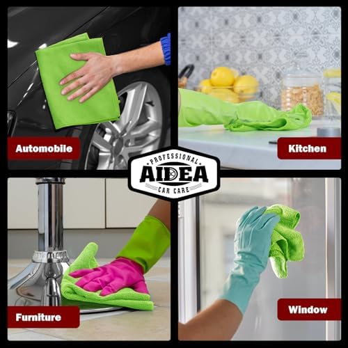AIDEA Microfiber Cleaning Cloth-20PK, Microfiber Towels - Image 5