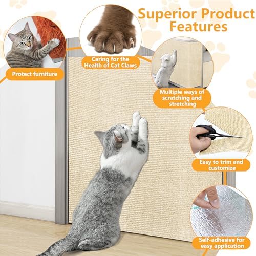 Cat Scratch Pad for Wall, Scratch Furniture Protector - Image 3