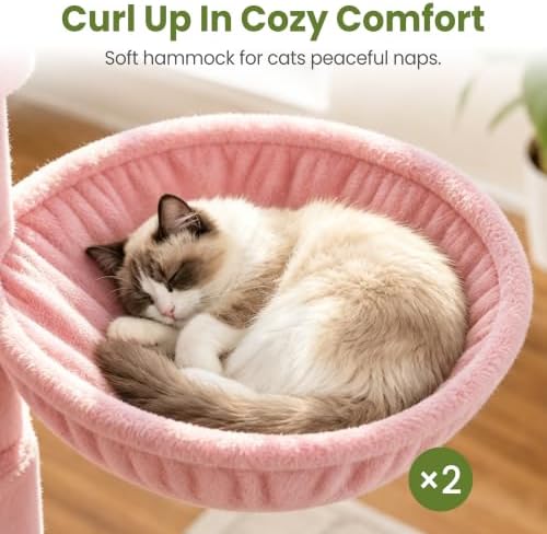 Cat Tree Tower for Indoor Large Adult Cats, 73in Tall Heavy Duty - Image 6