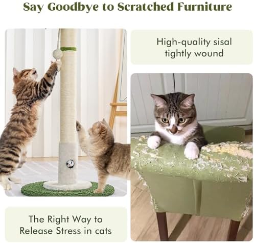 Woochpet Cat Scratching Post for Indoor Cats - Image 5