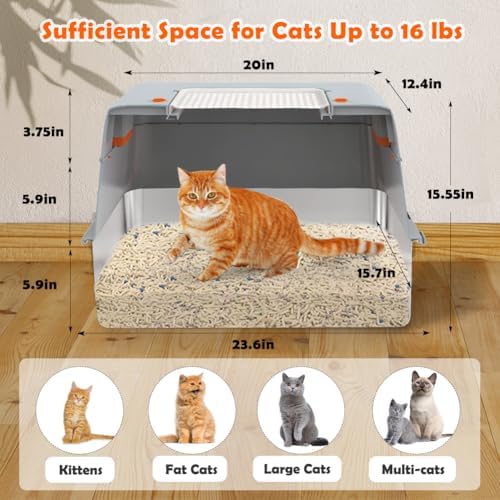 Vivifying Stainless Steel Litter Box - Image 2