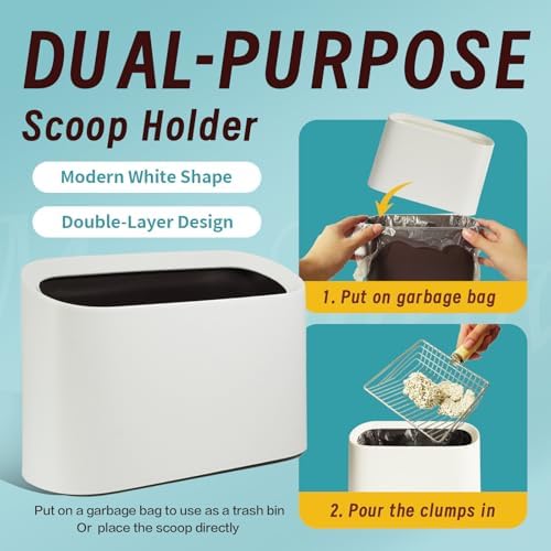 Cat Litter Scoop with Holder-Speed Sifter Litter Box Scooper Captures All Clumps - Image 4