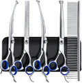 Gimars 7.0in Professional 4CR Stainless Steel Safety Round Tip 6 in 1 Dog by Gimars