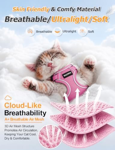 Cat Harness and Leash Set, Escape Proof Kitten Harness - Image 4