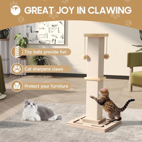 32" Large Cat Scratching Post - Image 3