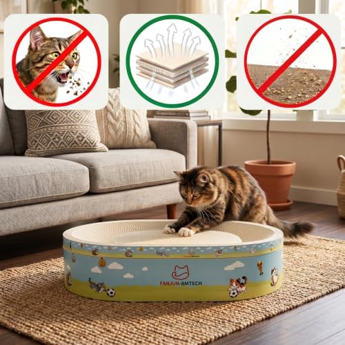 3-Piece Cardboard Cat Scratcher - Image 2