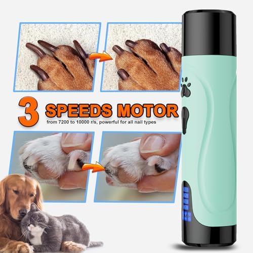 YABIFE Dog Nail Grinder, Dog Nail Trimmers and Clippers Kit, Super Quiet - Image 5