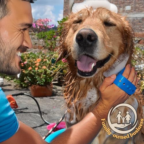 Dog Bath Brush - Silicone Grooming and Shedding Brush - Image 3