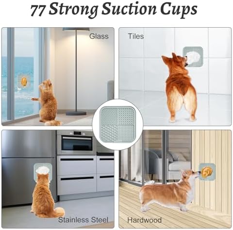 MateeyLife 2PCS Large Lick Mat for Dogs and Cats, Licking Mats for Dog Anxiety - Image 5