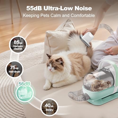 Afloia 6-in-1 Dog Grooming Vacuum Kit, Pet Clipper & Nail Grinder - Image 4