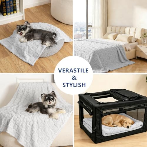 gogobunny Large Pet Blanket for Dogs Cats, Ultra Soft 300GSM Coral Fleece - Image 4