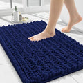 Smiry Bathroom Rugs 24X16, Extra Soft Rubber Backing Chenille Bath Mats by Smiry