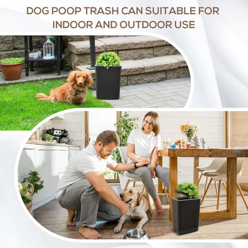 Jingmore Dog Poop Trash Can Outside 3.96 Gal/15 L - Image 4