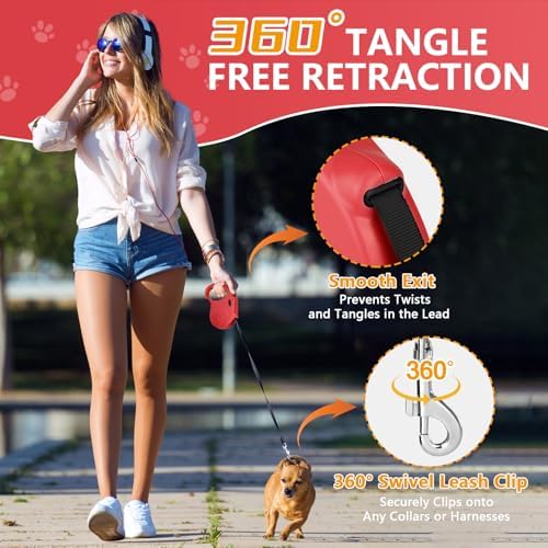 Retractable Dog Leash, 16ft Dog Walking Leash - Image 6